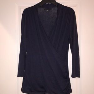 Navy wrap top XL